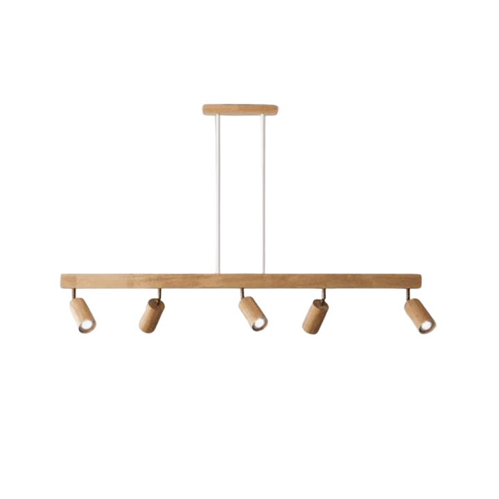 Verstelbare Houten Plafondspotlamp - EcoLux