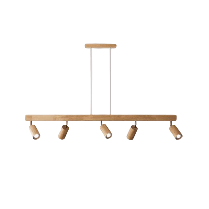 Verstelbare Houten Plafondspotlamp - EcoLux