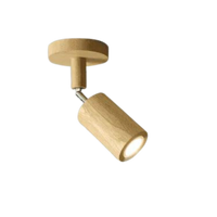 Verstelbare Houten Plafondspotlamp - EcoLux