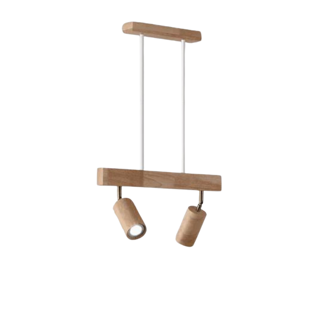 Verstelbare Houten Plafondspotlamp - EcoLux