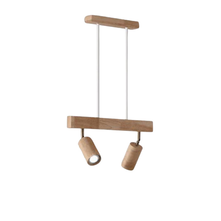 Verstelbare Houten Plafondspotlamp - EcoLux