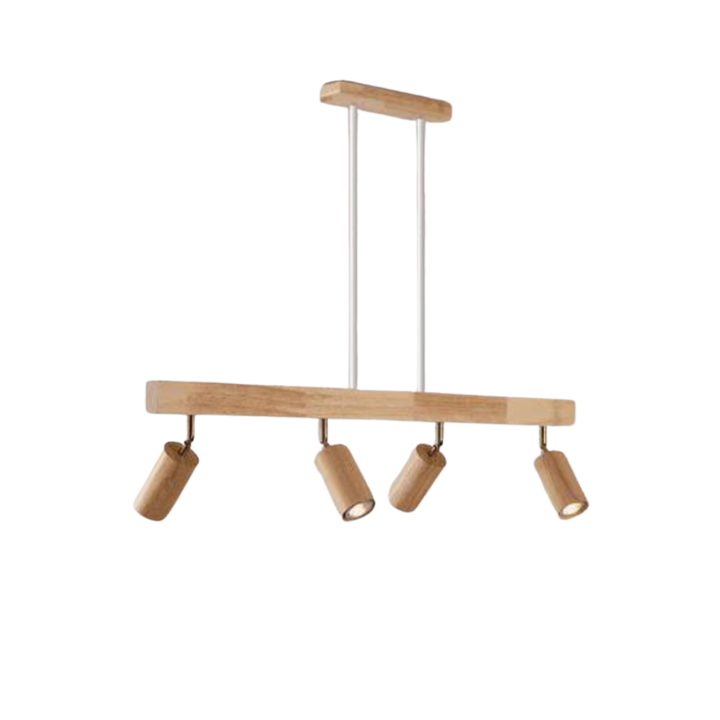 Verstelbare Houten Plafondspotlamp - EcoLux