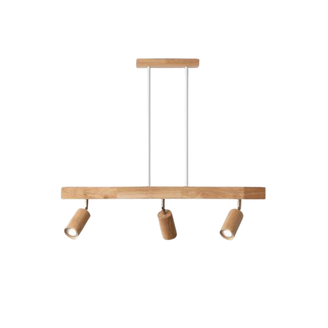 Verstelbare Houten Plafondspotlamp - EcoLux