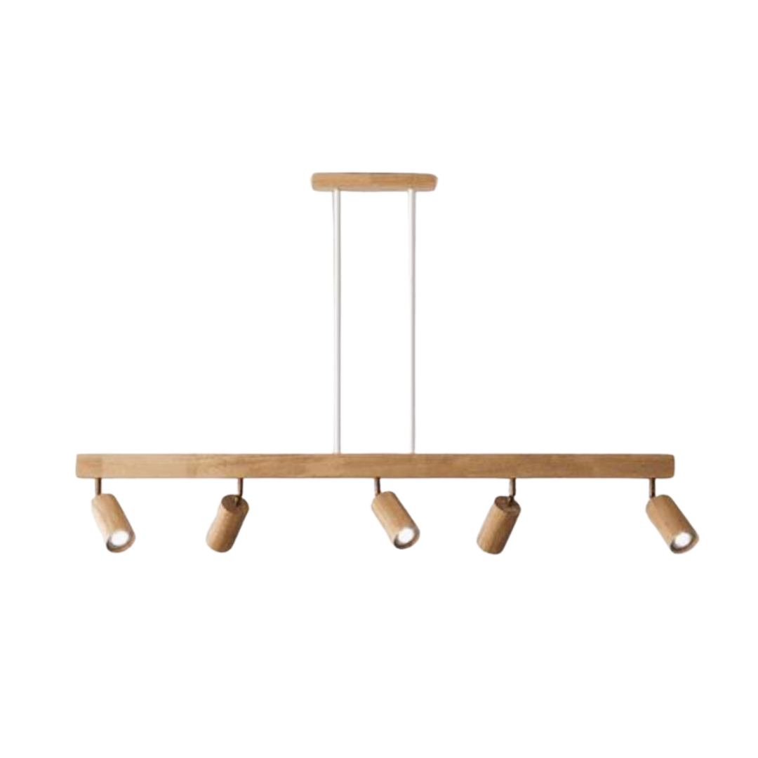 Verstelbare Houten Plafondspotlamp - EcoLux