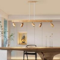 Verstelbare Houten Plafondspotlamp - EcoLux