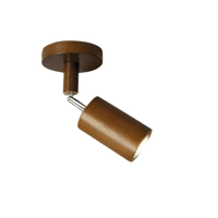 Verstelbare Houten Plafondspotlamp - EcoLux