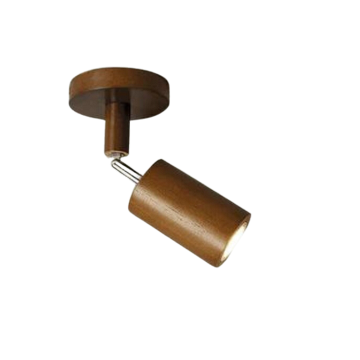 Verstelbare Houten Plafondspotlamp - EcoLux