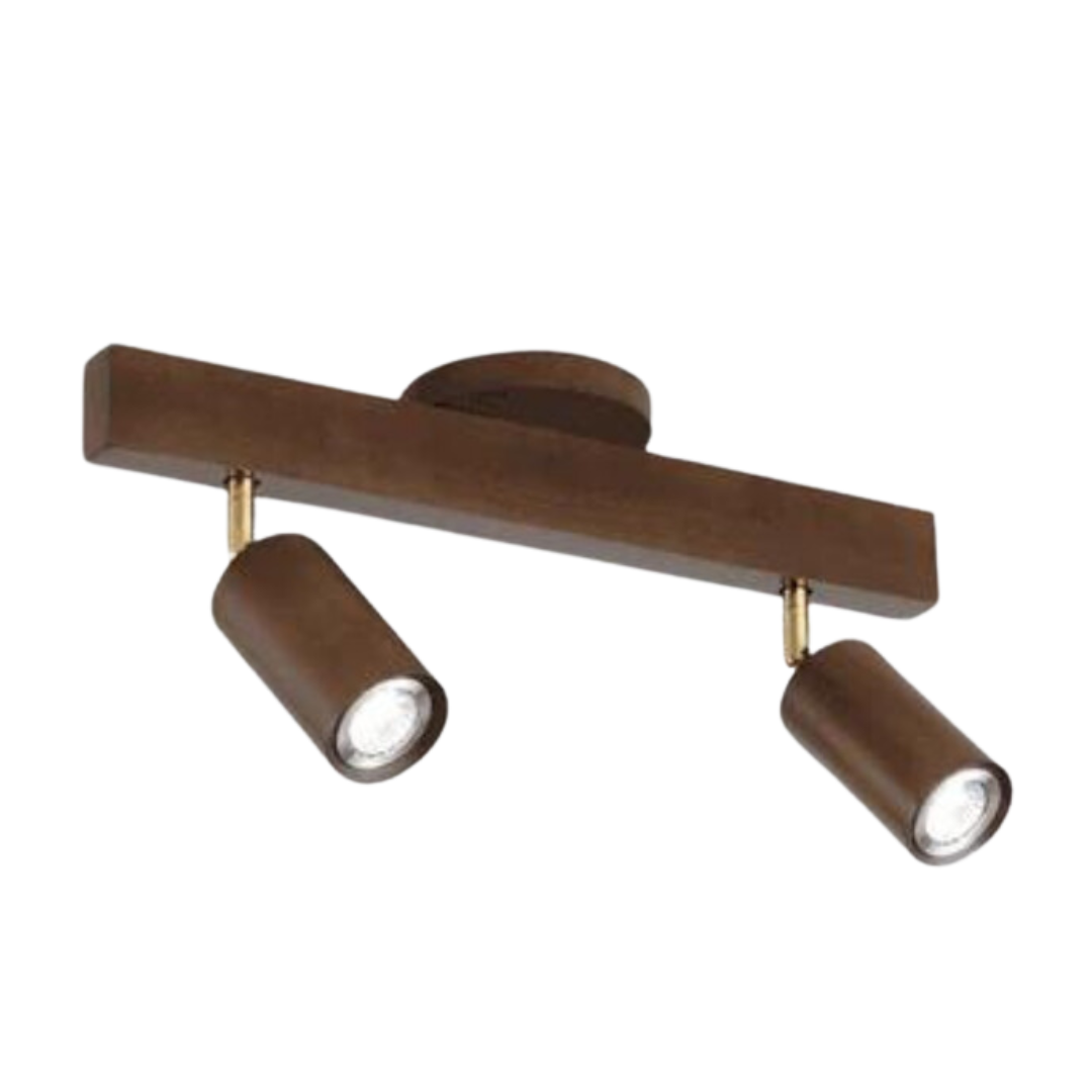 Verstelbare Houten Plafondspotlamp - EcoLux