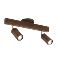 Verstelbare Houten Plafondspotlamp - EcoLux