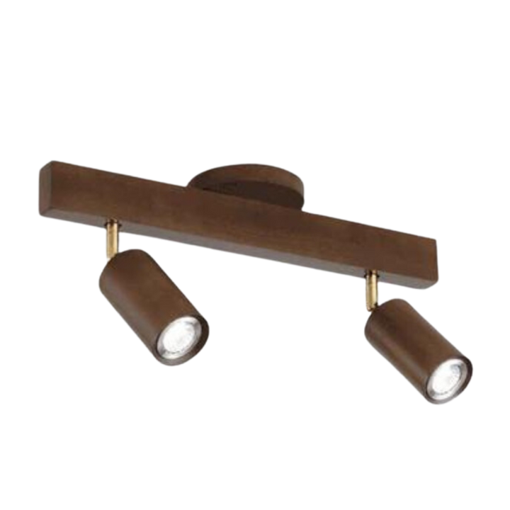 Verstelbare Houten Plafondspotlamp - EcoLux