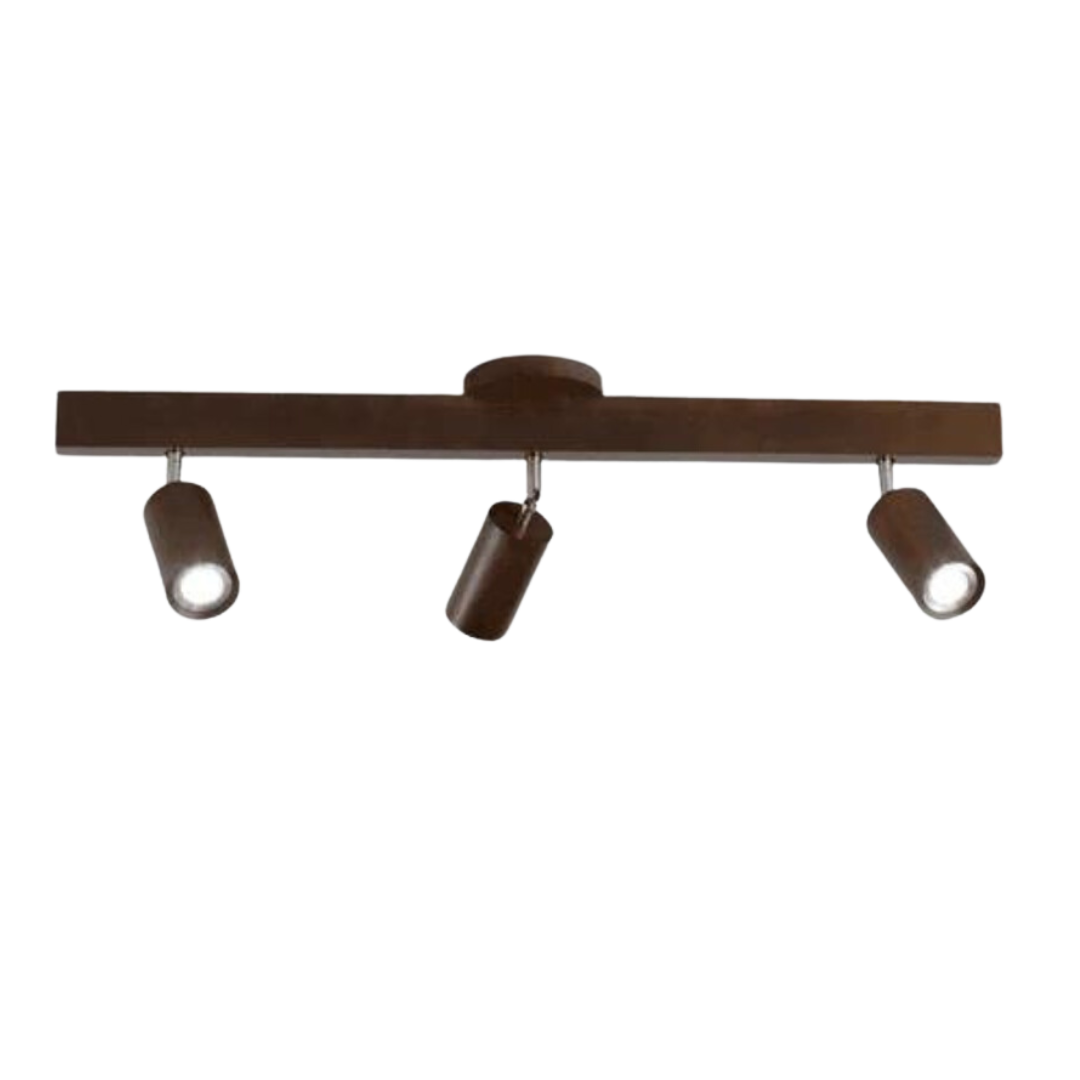 Verstelbare Houten Plafondspotlamp - EcoLux