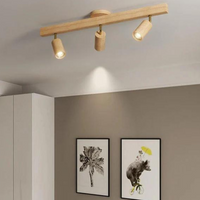 Verstelbare Houten Plafondspotlamp - EcoLux
