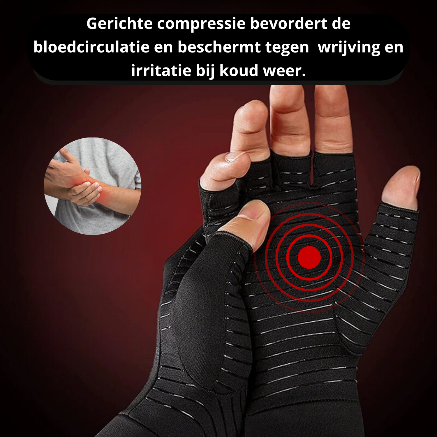 Anti-Artritis Compressiehandschoenen - ThermaFlex