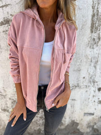 Dames vest met capuchon en rits – Liana