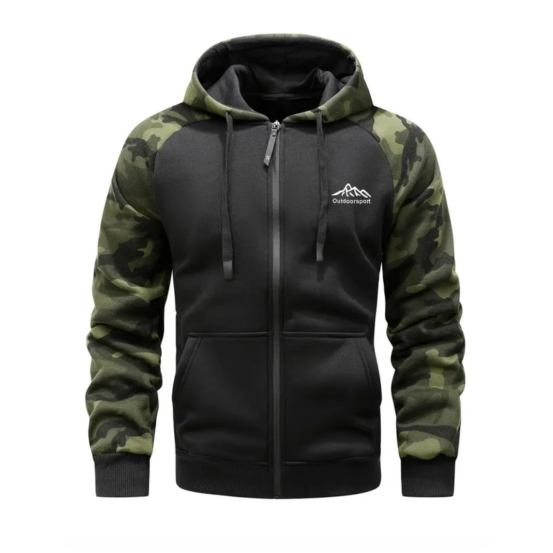 Warm en comfortabel heren camo fleecejack – Ethan