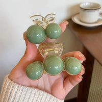 Groene Parel Haarclip - Liana