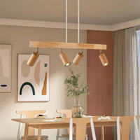 Verstelbare Houten Plafondspotlamp - EcoLux