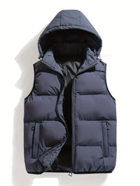 Duurzame Gewatteerde Heren Bodywarmer met Capuchon – Leonardo