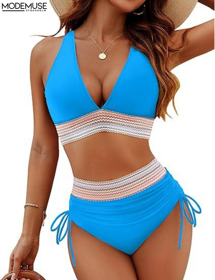 High Waist Trendy Bikiniset - Tessa van Sneldrogende stof