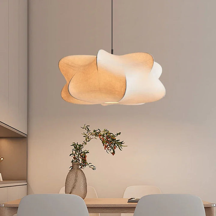 Japanse Zijde Hanglamp in Wabi Sabi Stijl - Sana