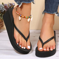 Dames Plateau Teenslippers - Riviera