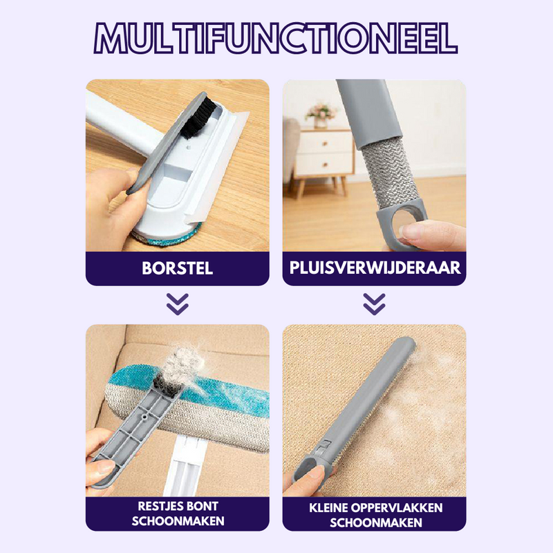 3-in-1 Huisdierhaar Verwijderaar - PetClean Pro