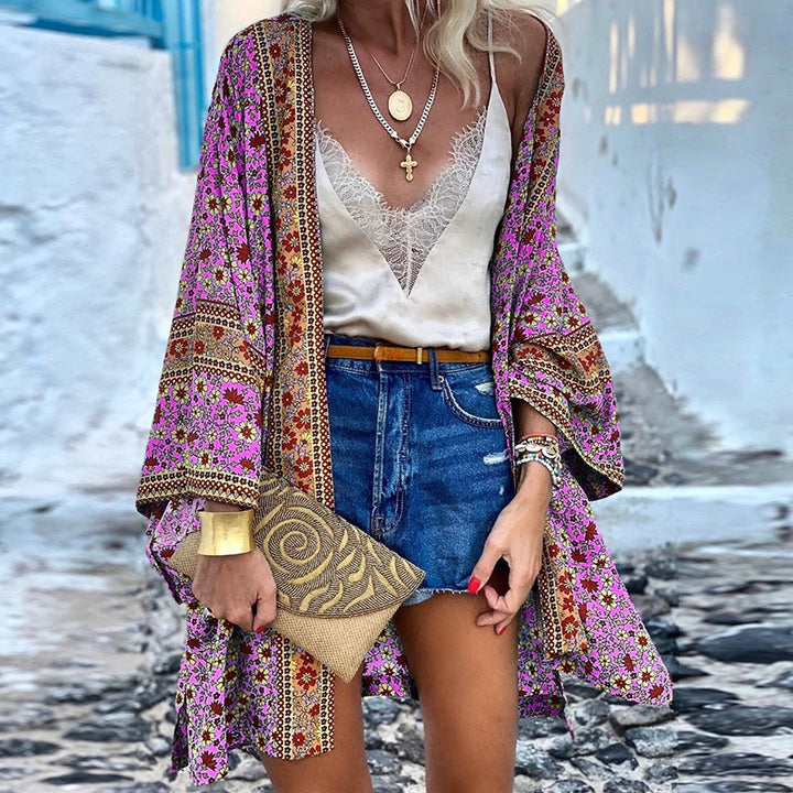 Trendige Boho Dames Vest met Patroon – Elara