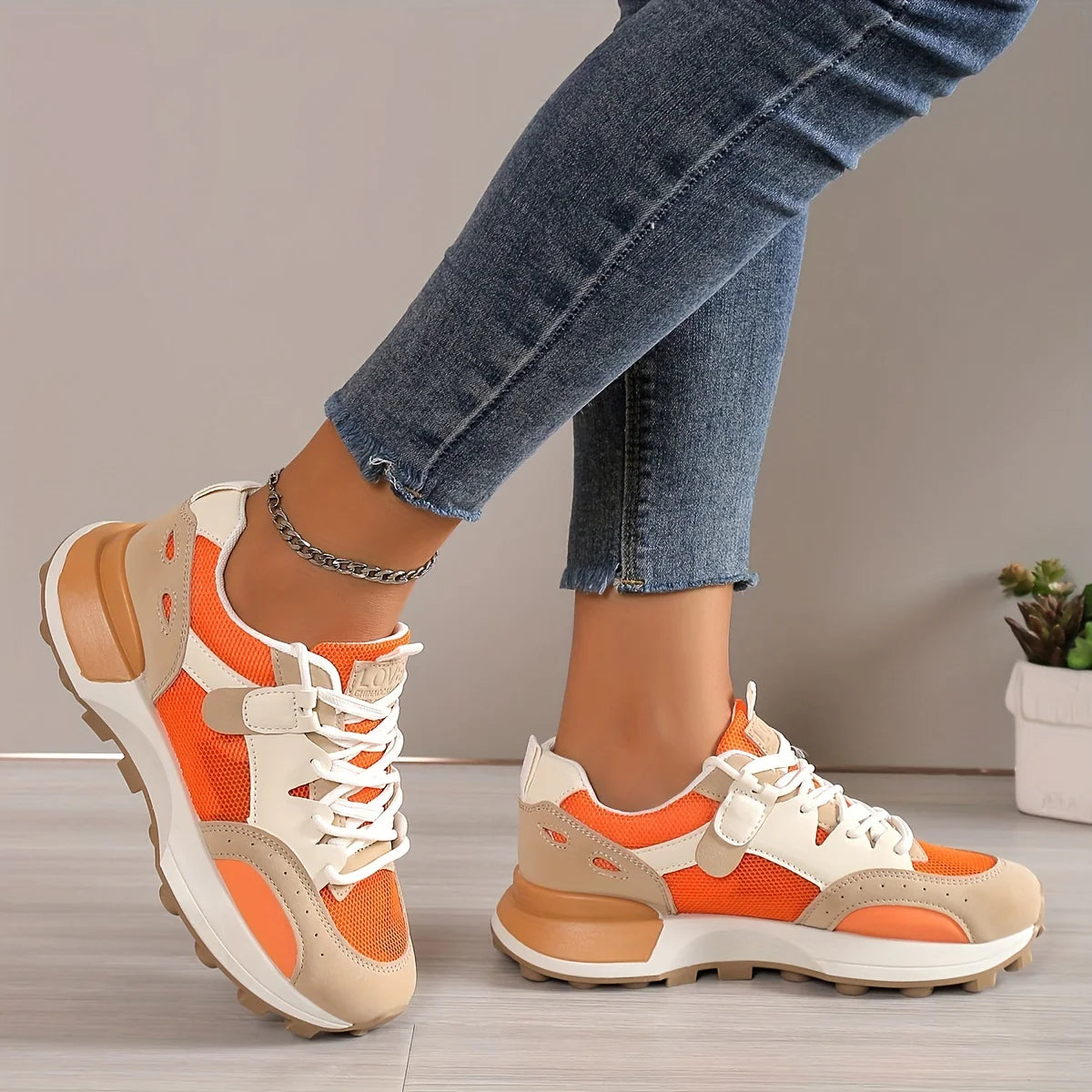 Luna Ademend Sport Trainers | Comfortabel & Antislip Ontwerp