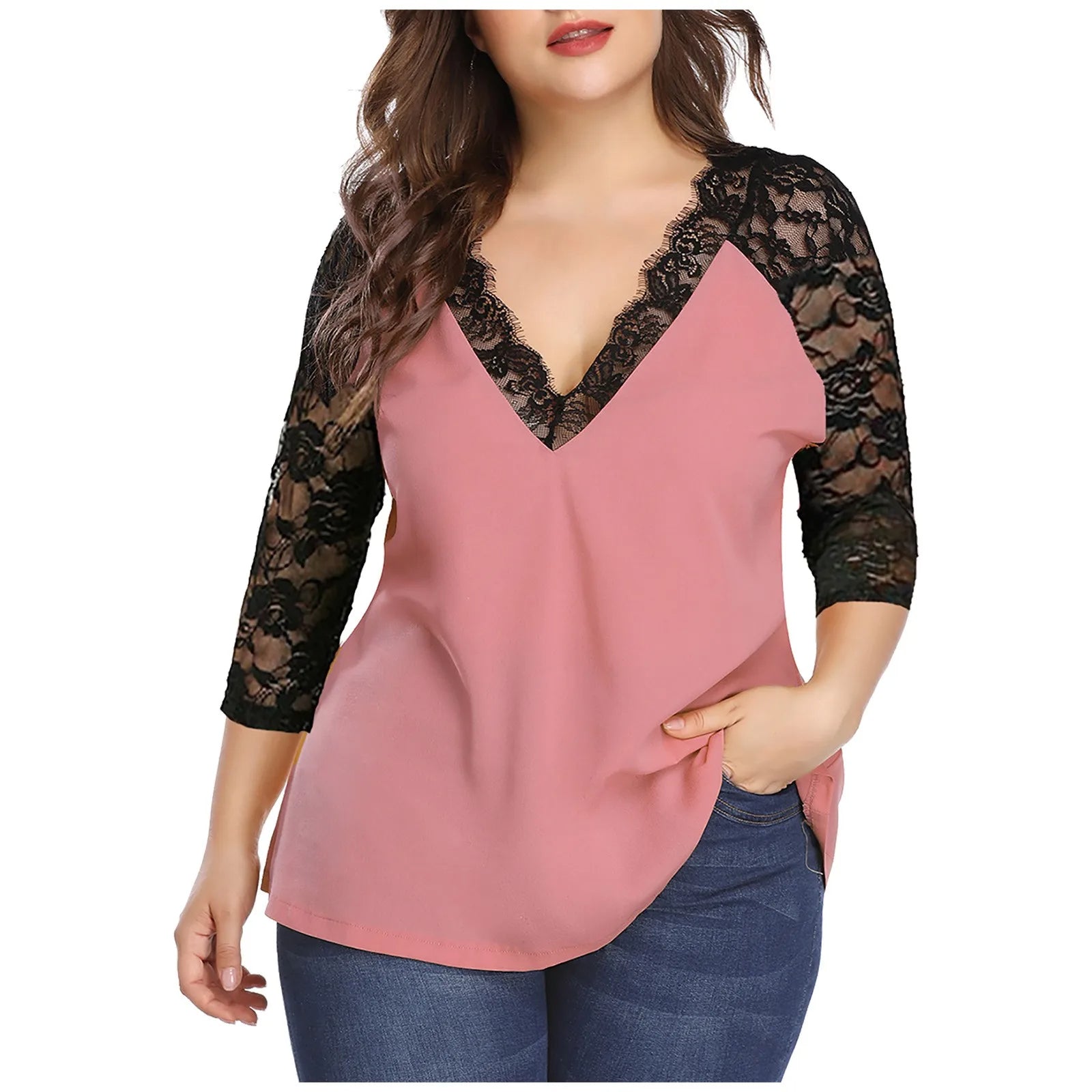 Vardi Dante™ Isa Plus-Size Blouse | Trendy & Flatterend