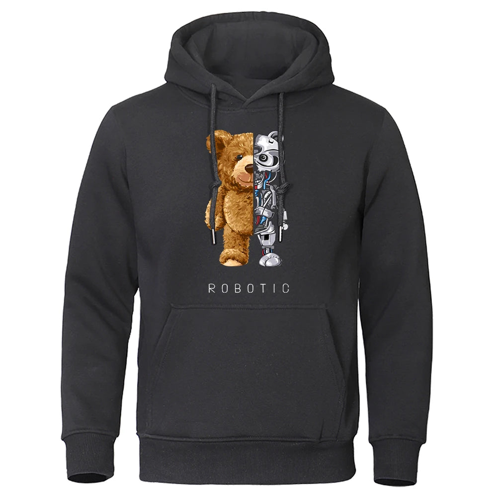 Vardi Dante™ Robo Bear Hoodie | Teddy Tech-sweatshirt