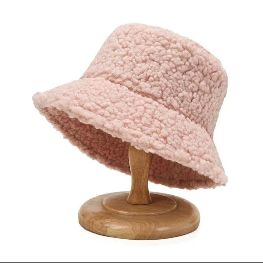 Warme Modieuze Teddy Buckethat - Livia