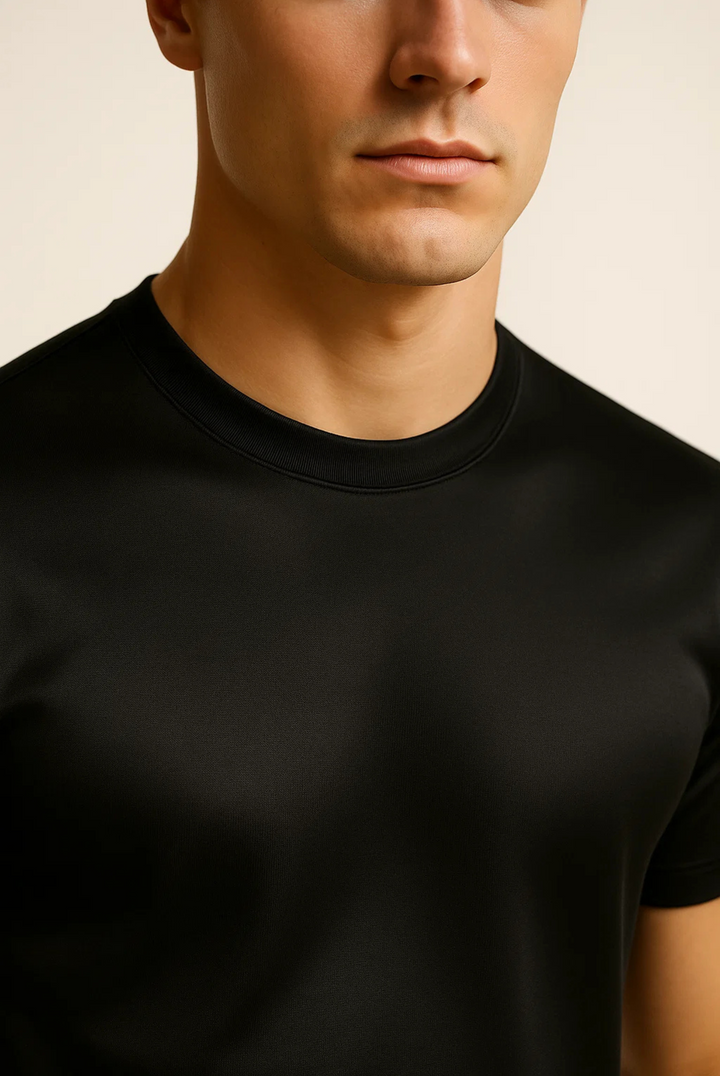 Stijlvol heren T-shirt van gemerceriseerd katoen - Dario