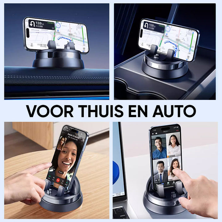 360° Draaibare Telefoonhouder voor Auto - GripPro