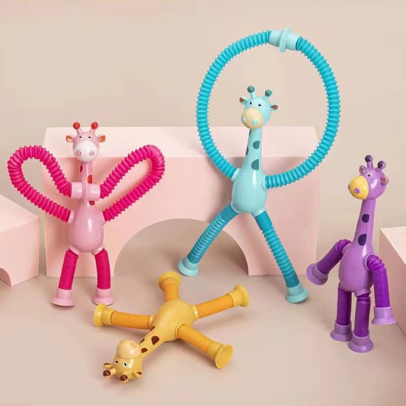 Flexibel Giraffe Speelgoed met Zuignap - StretchyGiraffe