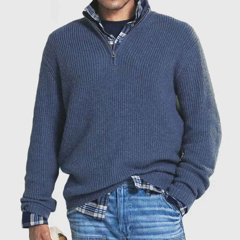 Casual Heren Sweater met Rits - Max