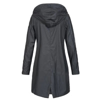 Lange Dames Herfstjas met hoge kraag & knoopsluiting – Leandra