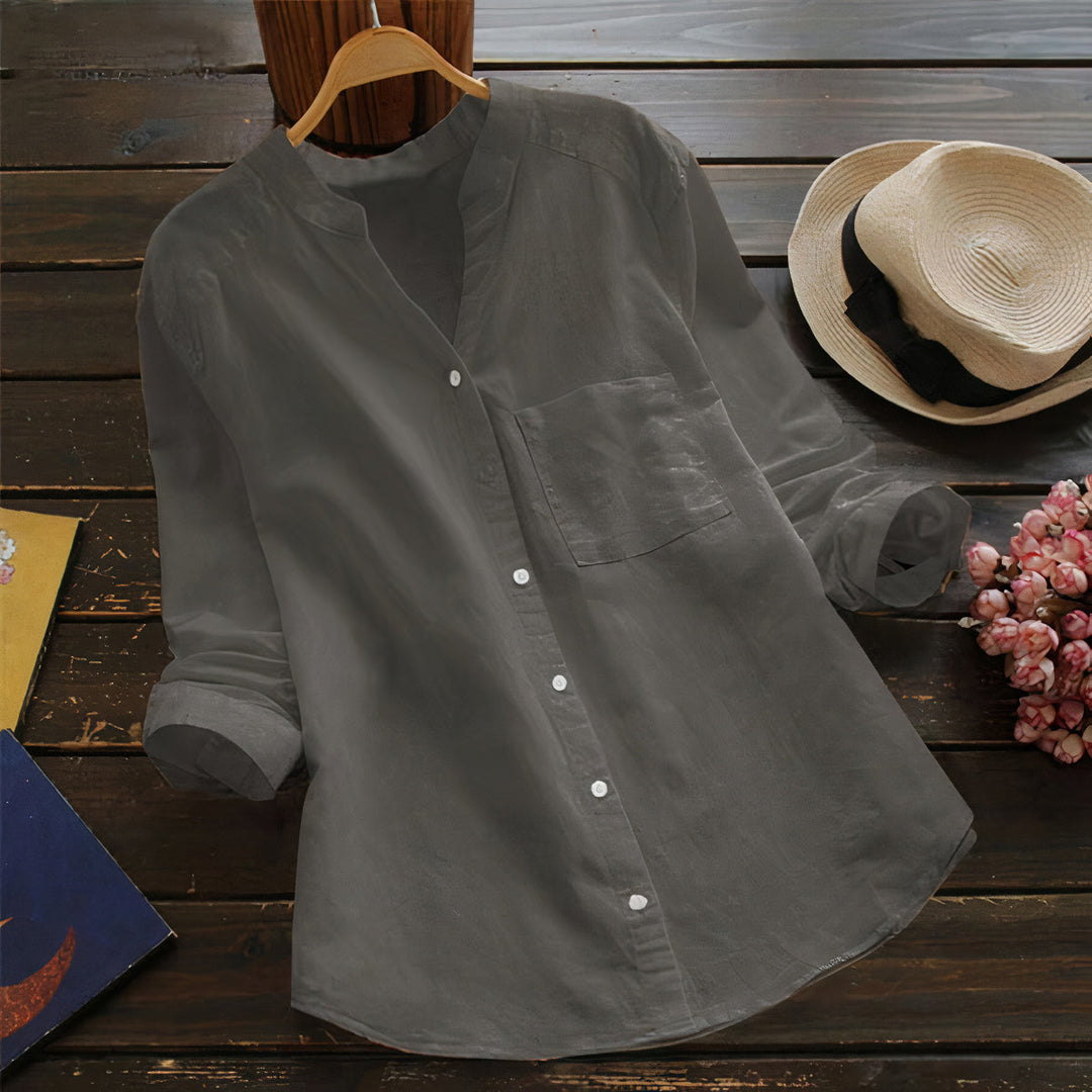 Luchtige Katoenen Linnen Dames Blouse – Maëlle