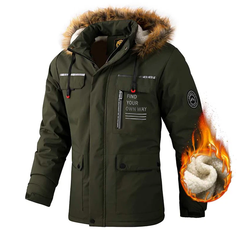 Vardi Dante™ Winterparka met Fleecevoering | Winddicht jack met capuchon