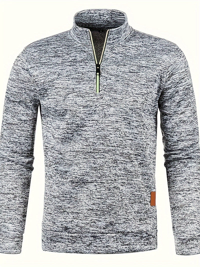 Heren Pullover met Halsrits voor Herfst & Winter – Matteo