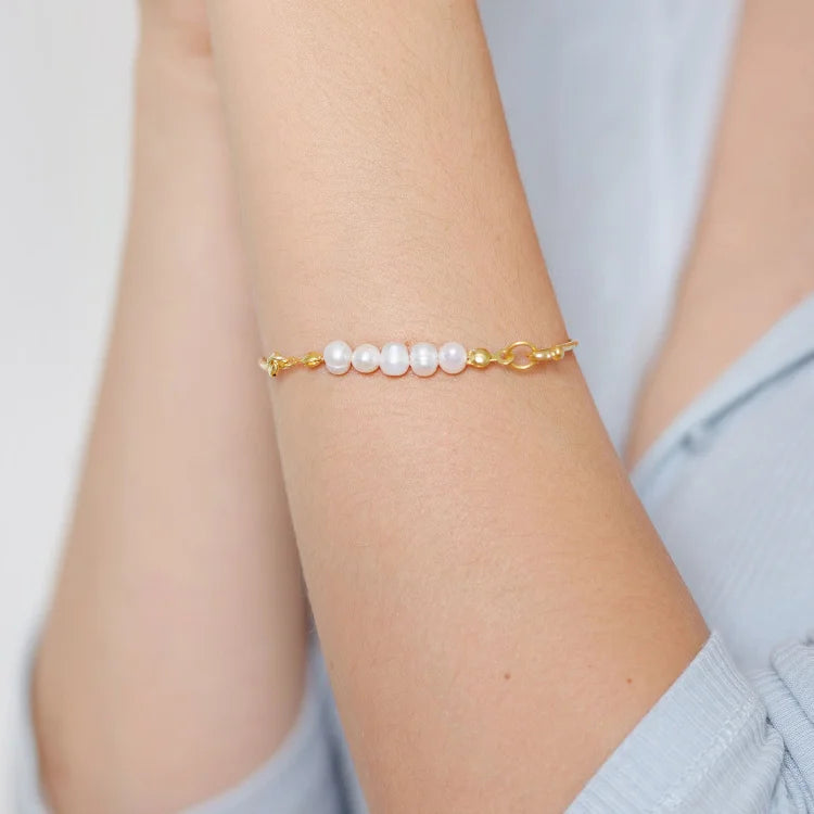 Stijlvolle Armband met Delicate Parels - Selina