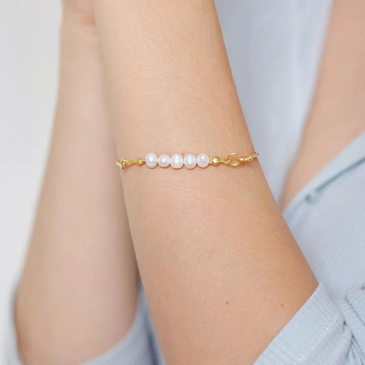 Stijlvolle Armband met Delicate Parels - Selina