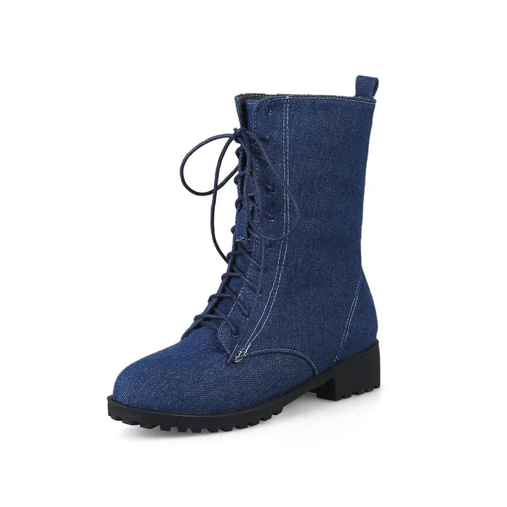 Dames Klassieke Veterschoenen met Lage Hak - Lena