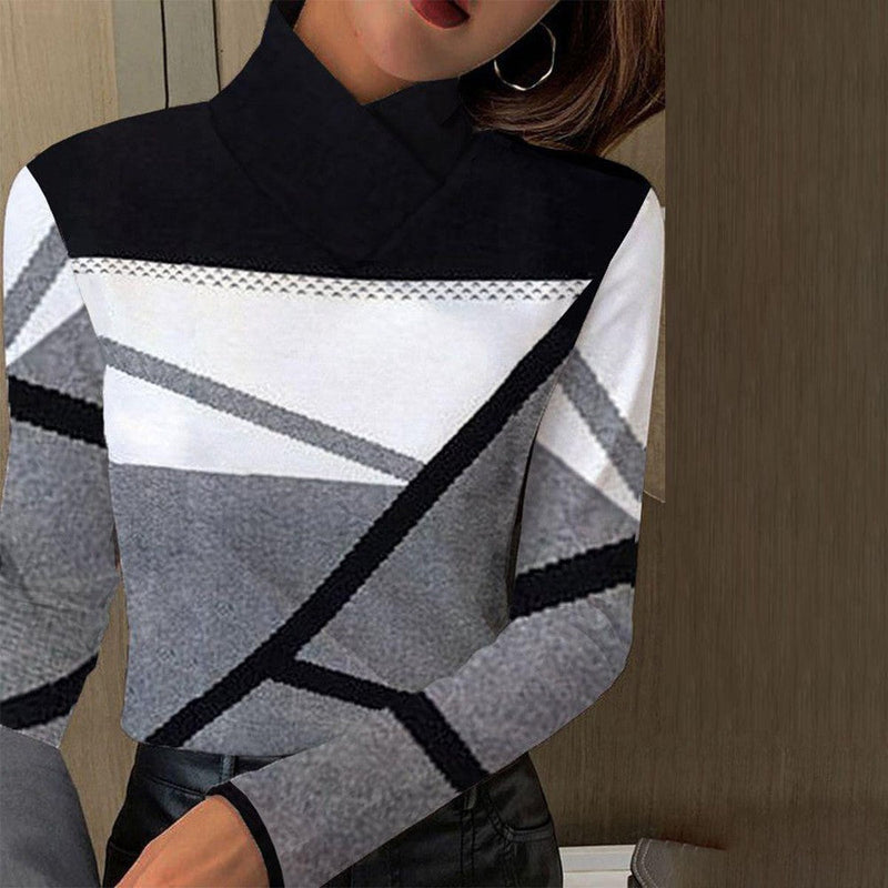 Ponadczasowa bluzka z długim rękawem - Sienna