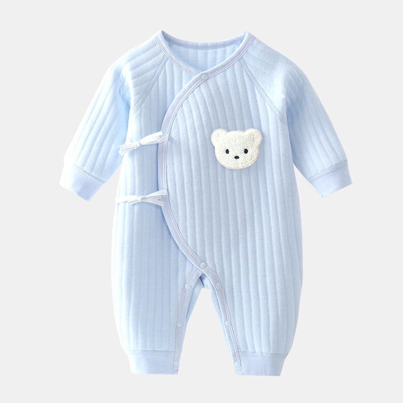 Babyromper met beertje - Voorjaar & herfst kleding