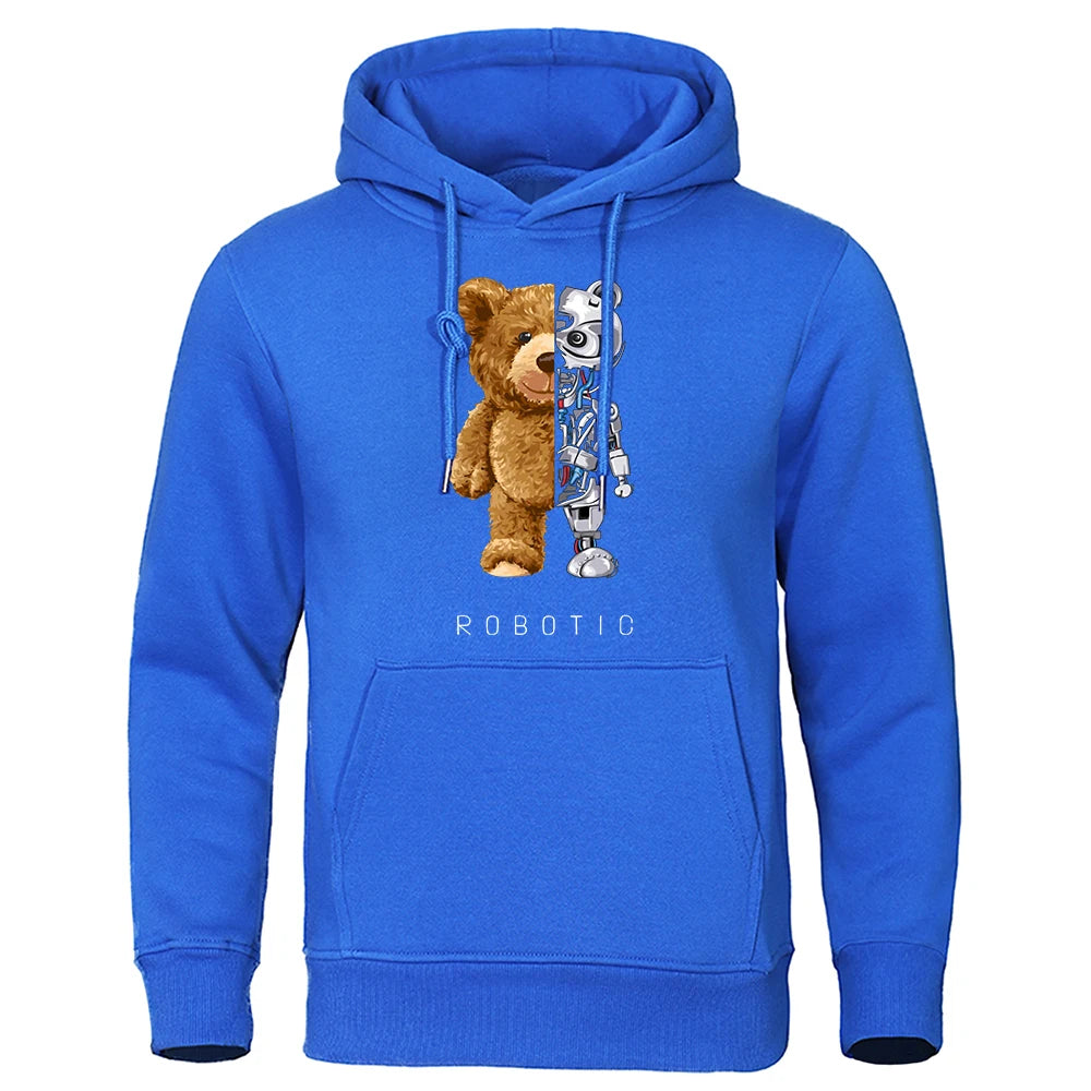 Vardi Dante™ Robo Bear Hoodie | Teddy Tech-sweatshirt