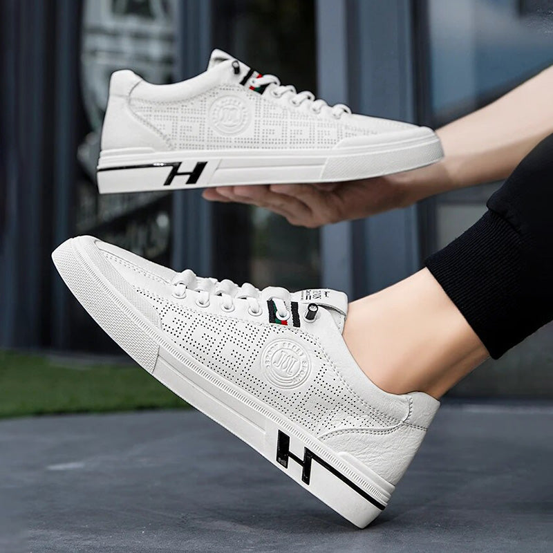 Heren Sneaker van Geperforeerd Leer met Lichtgewicht Constructie – Ethan