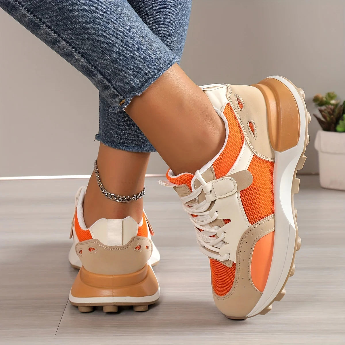 Luna Ademend Sport Trainers | Comfortabel & Antislip Ontwerp