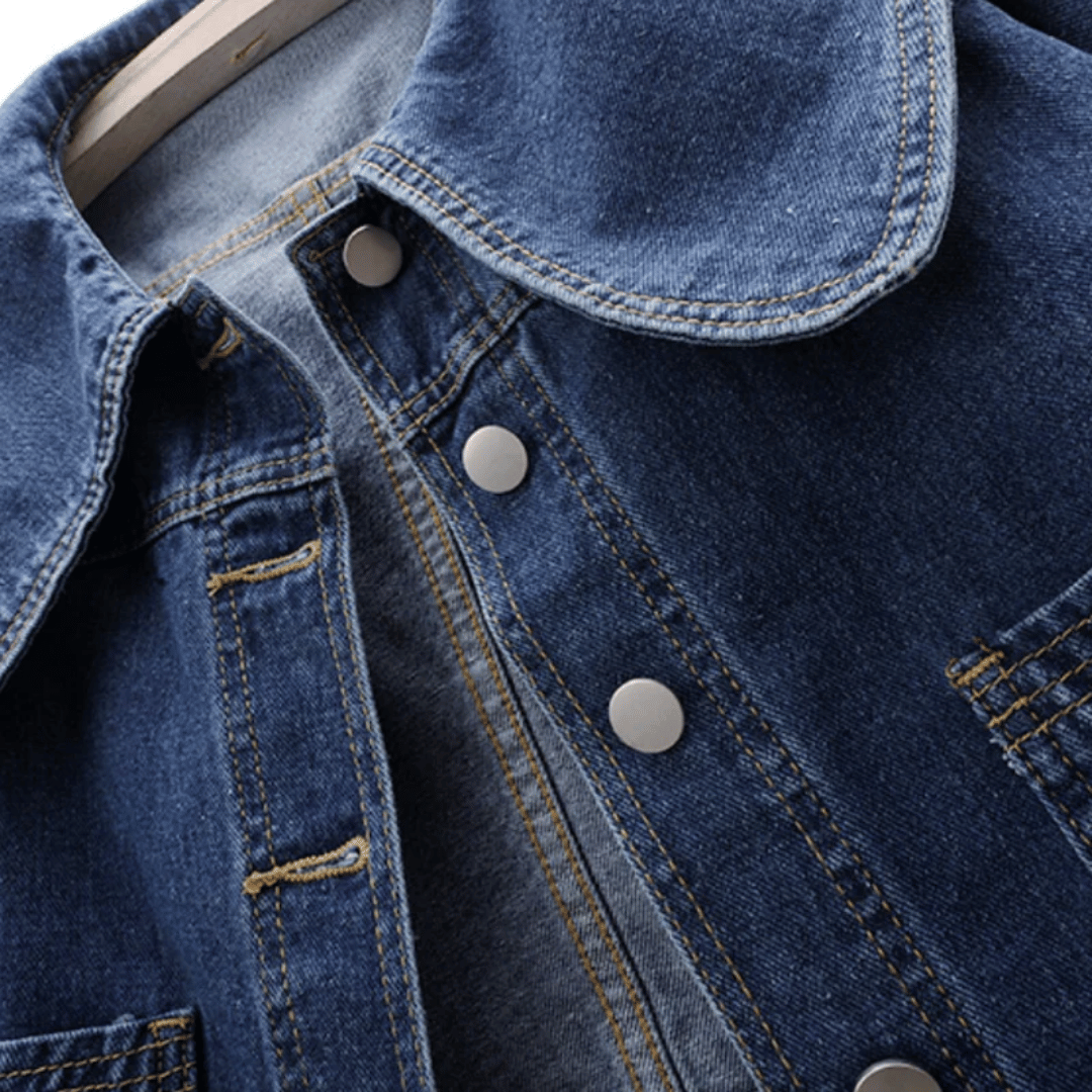 Dames Denimjasje met Matrozenkraag – Giovanna