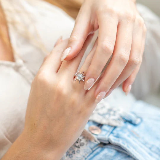 Vardi Dante™ CalmRing Nua - Modieuze Ring Tegen Nagelbijten, Stress & Angst