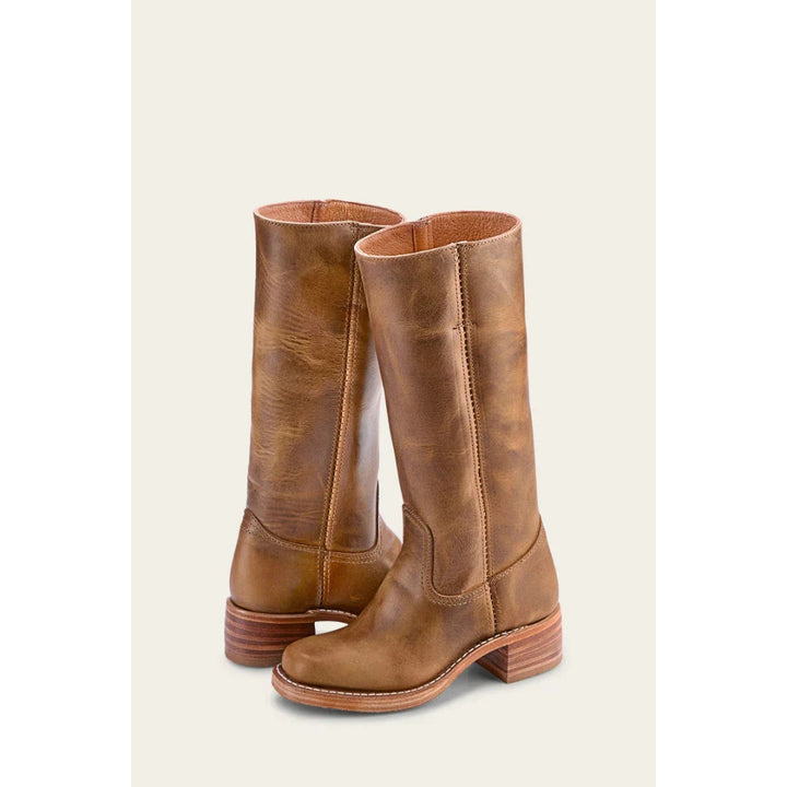 Skórzane jesienne kozaki damskie – Naomi